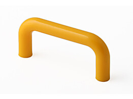 2 POIGNEES 64mm/_10mm PVC JAUNE.