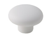 BOUTON 40mm BOL PVC BLANC.