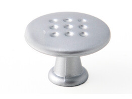 BOUTON GRIP 30mm ZAMAC / TEINT_ ALUMINIUM.