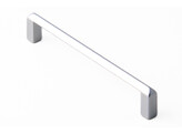 POIGNEE ZAMAC TEINTE ALUMINIUM 128MM