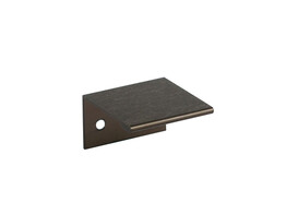 HOEKGREEP ALU BRUSHED DARK BRONZE