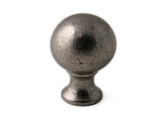 KNOP WARWICK ROND 28mm OUD ZILVER