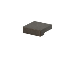 BOUTON  MOKA  16 MM ALU / BRUSHED DARK BRONZE 32X30X10 MM