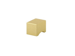 BOUTON CARRE ALU/BRUSHED GOLD 19 19 H 26 MM