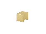 BOUTON CARRE ALU/BRUSHED GOLD 19 19 H 26 MM