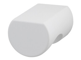 BOUTON PAMA O22mm ALUMINIUM / BLANC