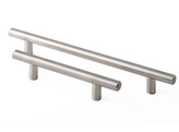 POIGNEE - T INOX MASSIF 160mm/ O14mm/ 224mm