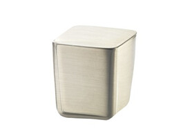 BOUTON  MINI CUBE  25x25 TEINTE INOX