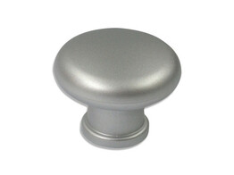 BOUTON PVC 32MM GRIS METALLISE