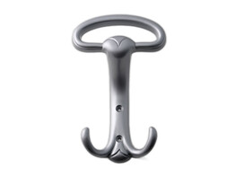 PORTE-MANTEAU ZAMAC TEINTE ALUMINIUM 94mmx1