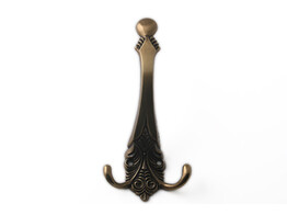 PORTE-MANTEAU  DOUBLE ZAMAC / BRONZE.