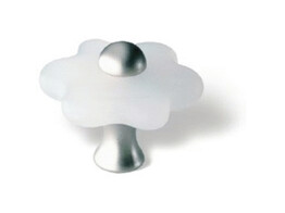 BOUTON 34mm PVC BLANC / NICKEL_ MAT