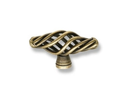 BOUTON-T  CAGE  TEINTE DE BRONZE