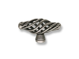 BOUTON-T  CAGE  TEINTE FER ANTIQUE