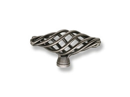 BOUTON-T  CAGE  TEINTE FER ANTIQUE