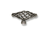 BOUTON-T CAGE 62mm TEINTE FER ANTIQUE