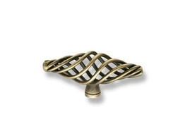 BOUTON-T  CAGE  TEINTE DE BRONZE