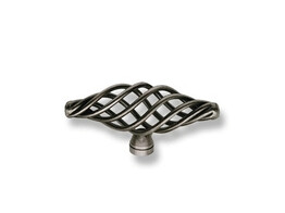 BOUTON-T  CAGE  TEINTE FER ANTIQUE