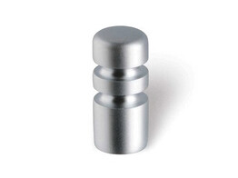 KNOP 12MM ALUMINIUM KLEUR