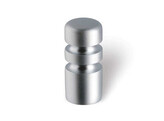 BOUTON 12mm TEINTE ALUMINIUM