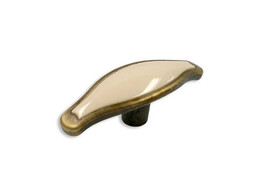 BOUTON ZMC BRONZE ANTIQUE / BEIGE fin de serie