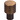 BOUTON 16 MM ALU / NERVURE LAITON ANITQUE BROSSE