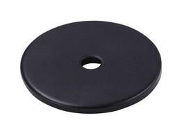 PLAQUE POUR BOUTON RONDE NOIR O 30 MM