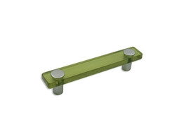 POIGNEE 96MM VERT-OLIVE/PVC TEINT ALUMINIUM